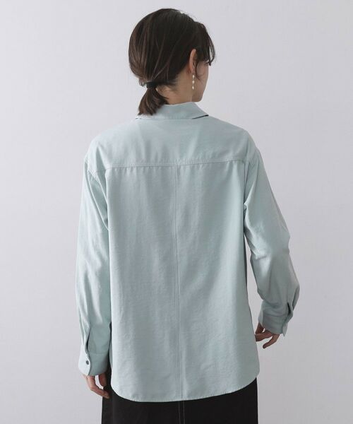 OPAQUE.CLIP / オペーク ドット クリップ シャツ・ブラウス | スエードライクシャツ【洗濯機OK】 | 詳細15