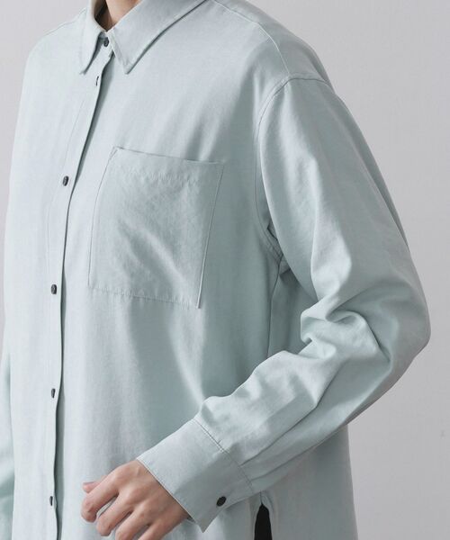 OPAQUE.CLIP / オペーク ドット クリップ シャツ・ブラウス | スエードライクシャツ【洗濯機OK】 | 詳細17