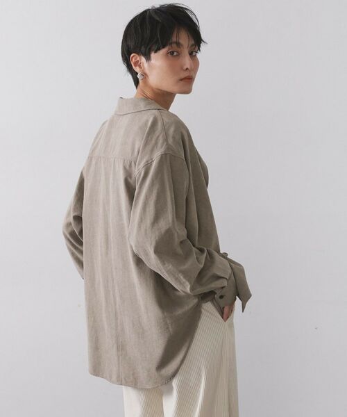 OPAQUE.CLIP / オペーク ドット クリップ シャツ・ブラウス | スエードライクシャツ【洗濯機OK】 | 詳細5