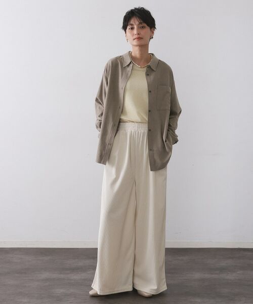 OPAQUE.CLIP / オペーク ドット クリップ シャツ・ブラウス | スエードライクシャツ【洗濯機OK】 | 詳細6