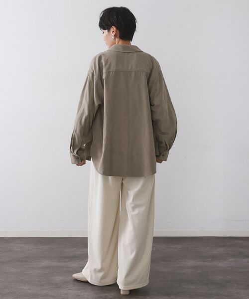 OPAQUE.CLIP / オペーク ドット クリップ シャツ・ブラウス | スエードライクシャツ【洗濯機OK】 | 詳細7