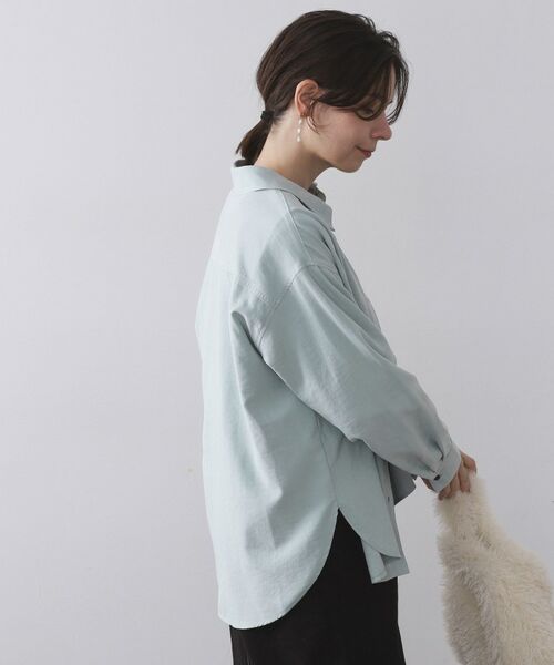 OPAQUE.CLIP / オペーク ドット クリップ シャツ・ブラウス | スエードライクシャツ【洗濯機OK】 | 詳細9