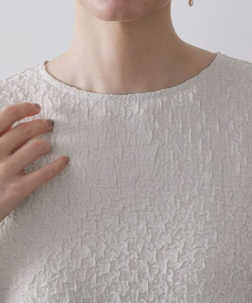 OPAQUE.CLIP / オペーク ドット クリップ シャツ・ブラウス | ふくれジャカードペプラムブラウス【洗濯機OK】 | 詳細16