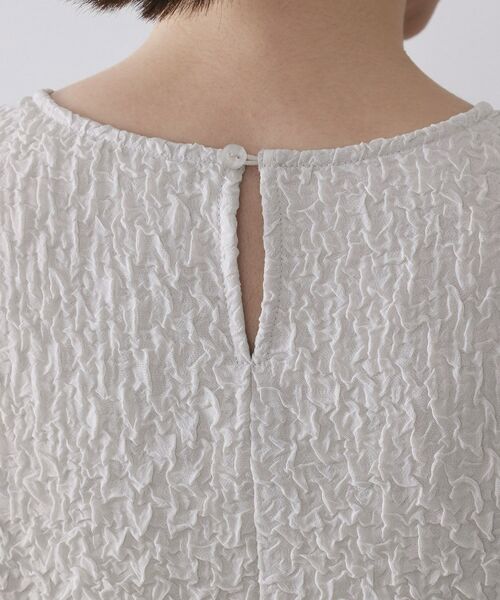 OPAQUE.CLIP / オペーク ドット クリップ シャツ・ブラウス | ふくれジャカードペプラムブラウス【洗濯機OK】 | 詳細17