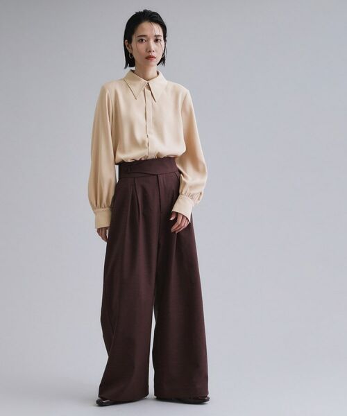 OPAQUE.CLIP / オペーク ドット クリップ シャツ・ブラウス | 【es】ビックカラーブラウス【洗濯機OK】 | 詳細2