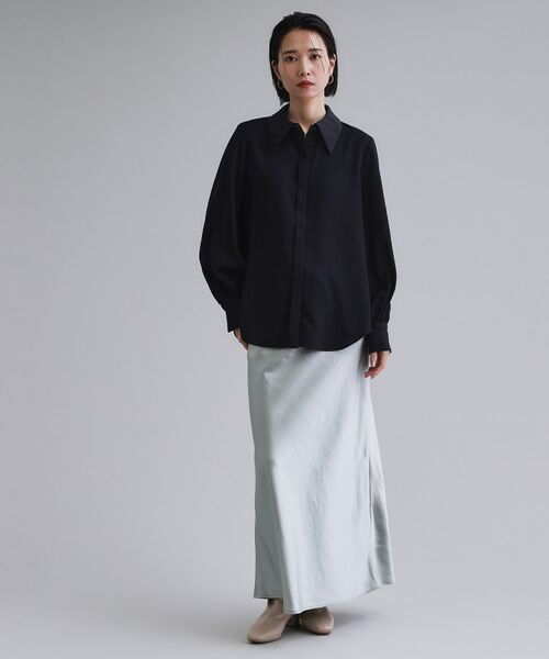 OPAQUE.CLIP / オペーク ドット クリップ シャツ・ブラウス | 【es】ビックカラーブラウス【洗濯機OK】 | 詳細6