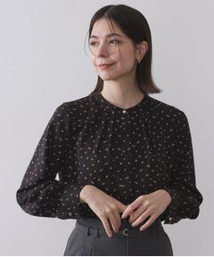 OPAQUE.CLIP / オペーク ドット クリップ シャツ・ブラウス | プリント柄タックデザインブラウス【洗濯機OK】