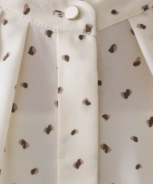 OPAQUE.CLIP / オペーク ドット クリップ シャツ・ブラウス | プリント柄タックデザインブラウス【洗濯機OK】 | 詳細12