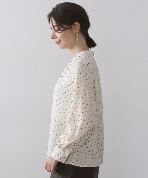 OPAQUE.CLIP / オペーク ドット クリップ シャツ・ブラウス | プリント柄タックデザインブラウス【洗濯機OK】 | 詳細14