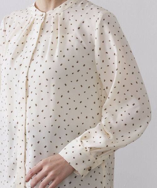 OPAQUE.CLIP / オペーク ドット クリップ シャツ・ブラウス | プリント柄タックデザインブラウス【洗濯機OK】 | 詳細17