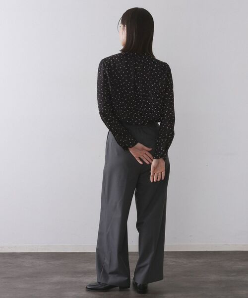 OPAQUE.CLIP / オペーク ドット クリップ シャツ・ブラウス | プリント柄タックデザインブラウス【洗濯機OK】 | 詳細3