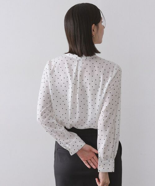 OPAQUE.CLIP / オペーク ドット クリップ シャツ・ブラウス | プリント柄タックデザインブラウス【洗濯機OK】 | 詳細5