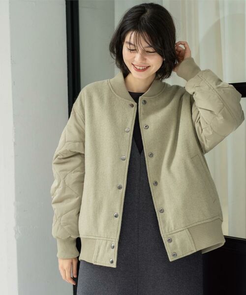 OPAQUE.CLIP / オペーク ドット クリップ レザーブルゾン・ジャケット | 《リバーシブル》キルティングブルゾン | 詳細10