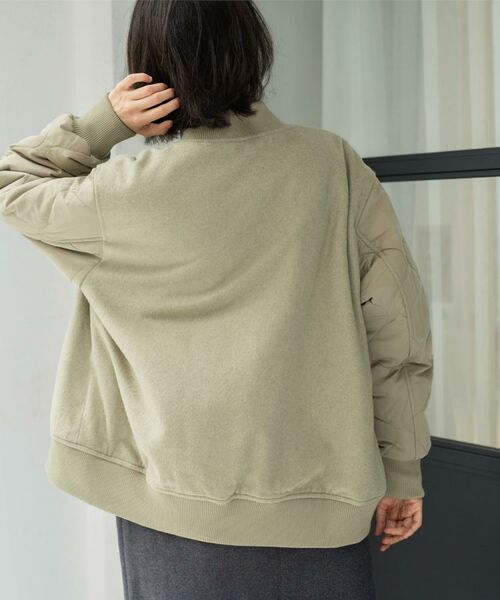 OPAQUE.CLIP / オペーク ドット クリップ レザーブルゾン・ジャケット | 《リバーシブル》キルティングブルゾン | 詳細13