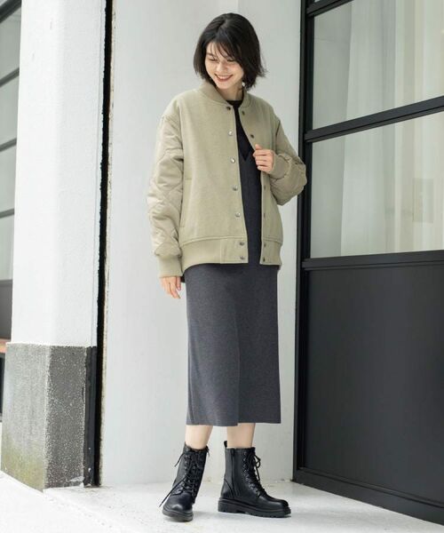 OPAQUE.CLIP / オペーク ドット クリップ レザーブルゾン・ジャケット | 《リバーシブル》キルティングブルゾン | 詳細14