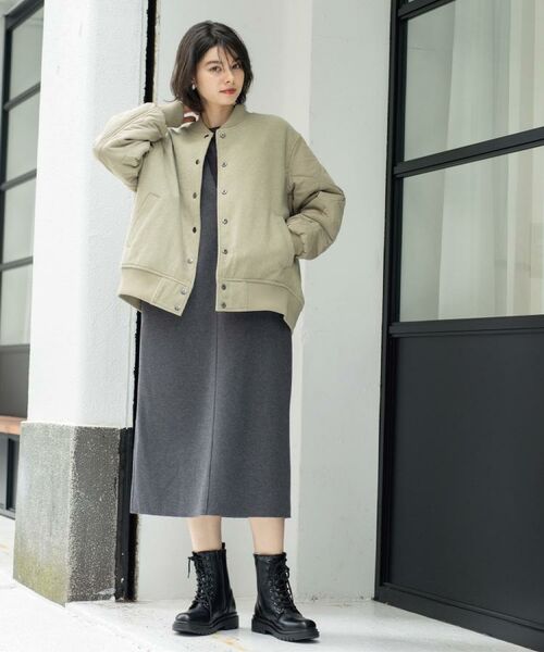 OPAQUE.CLIP / オペーク ドット クリップ レザーブルゾン・ジャケット | 《リバーシブル》キルティングブルゾン | 詳細15