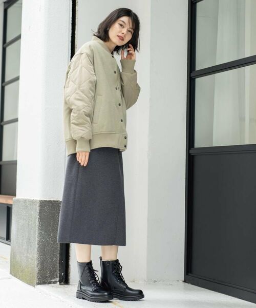 OPAQUE.CLIP / オペーク ドット クリップ レザーブルゾン・ジャケット | 《リバーシブル》キルティングブルゾン | 詳細16