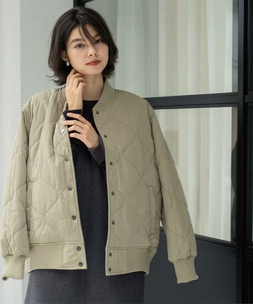 OPAQUE.CLIP / オペーク ドット クリップ レザーブルゾン・ジャケット | 《リバーシブル》キルティングブルゾン | 詳細17