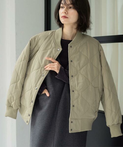 OPAQUE.CLIP / オペーク ドット クリップ レザーブルゾン・ジャケット | 《リバーシブル》キルティングブルゾン | 詳細18