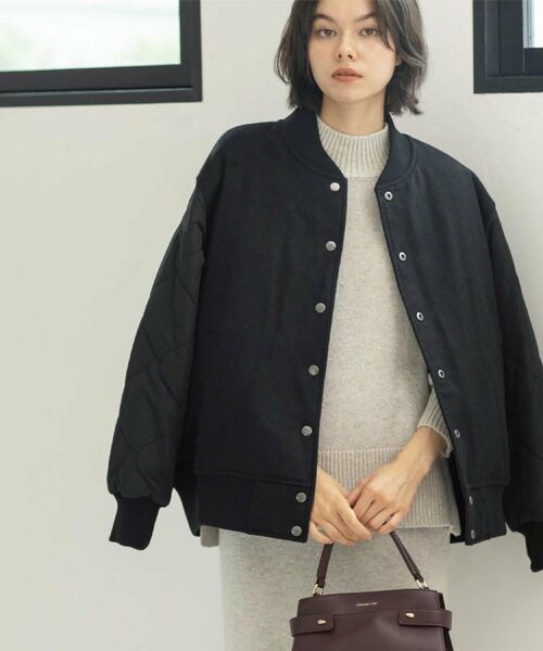 OPAQUE.CLIP / オペーク ドット クリップ レザーブルゾン・ジャケット | 《リバーシブル》キルティングブルゾン | 詳細3