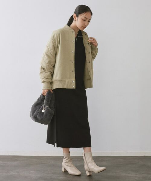 OPAQUE.CLIP / オペーク ドット クリップ レザーブルゾン・ジャケット | 《リバーシブル》キルティングブルゾン | 詳細30