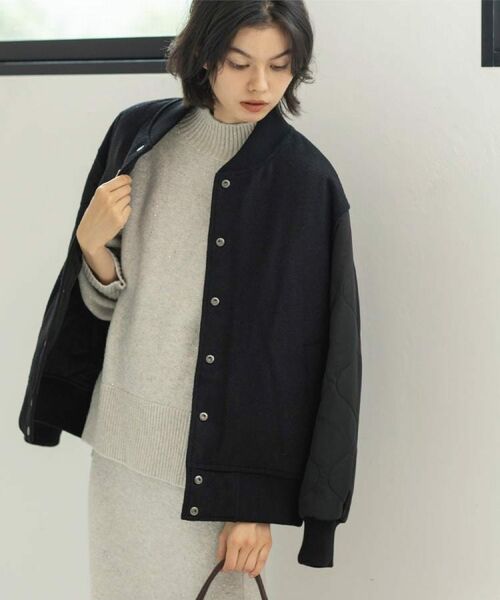 OPAQUE.CLIP / オペーク ドット クリップ レザーブルゾン・ジャケット | 《リバーシブル》キルティングブルゾン | 詳細4