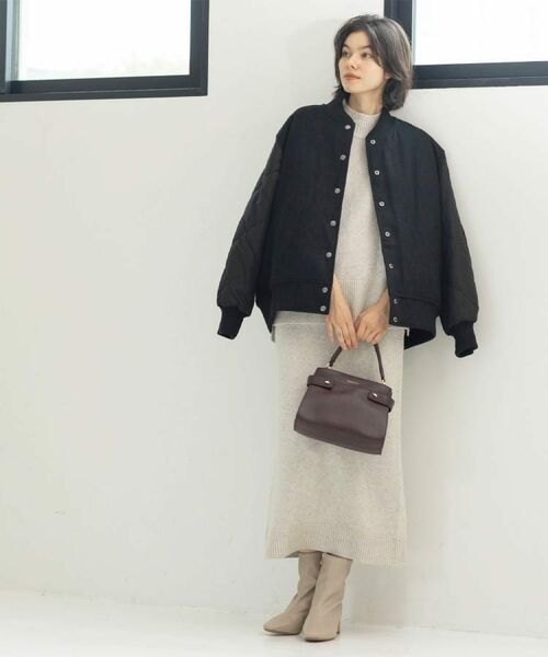 OPAQUE.CLIP / オペーク ドット クリップ レザーブルゾン・ジャケット | 《リバーシブル》キルティングブルゾン | 詳細5