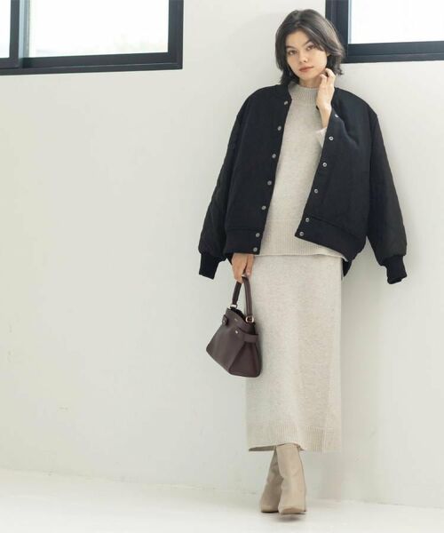 OPAQUE.CLIP / オペーク ドット クリップ レザーブルゾン・ジャケット | 《リバーシブル》キルティングブルゾン | 詳細6