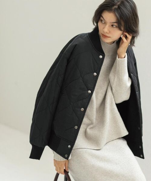 OPAQUE.CLIP / オペーク ドット クリップ レザーブルゾン・ジャケット | 《リバーシブル》キルティングブルゾン | 詳細8