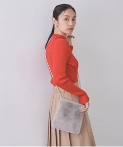 OPAQUE.CLIP / オペーク ドット クリップ ショルダーバッグ | 【11色展開】フェイクファースクエアミニポシェット