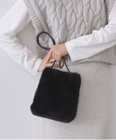 OPAQUE.CLIP / オペーク ドット クリップ ショルダーバッグ | 【11色展開】フェイクファースクエアミニポシェット