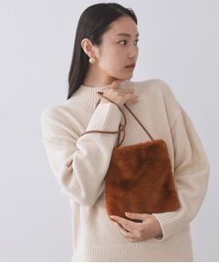 OPAQUE.CLIP / オペーク ドット クリップ ショルダーバッグ | 【11色展開】フェイクファースクエアミニポシェット