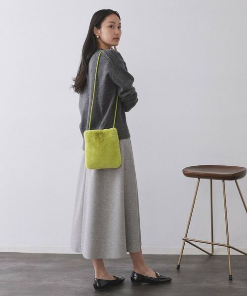 OPAQUE.CLIP / オペーク ドット クリップ ショルダーバッグ | 【11色展開】フェイクファースクエアミニポシェット | 詳細12