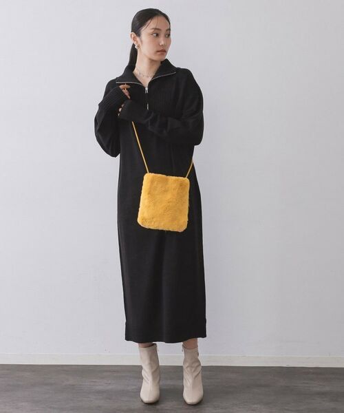 OPAQUE.CLIP / オペーク ドット クリップ ショルダーバッグ | 【11色展開】フェイクファースクエアミニポシェット | 詳細14