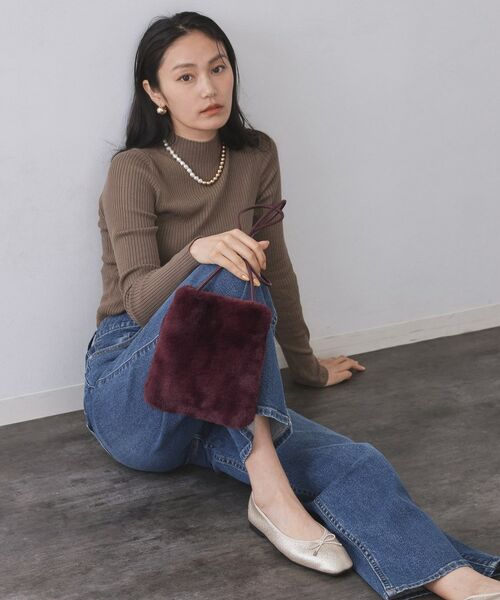 OPAQUE.CLIP / オペーク ドット クリップ ショルダーバッグ | 【11色展開】フェイクファースクエアミニポシェット | 詳細16