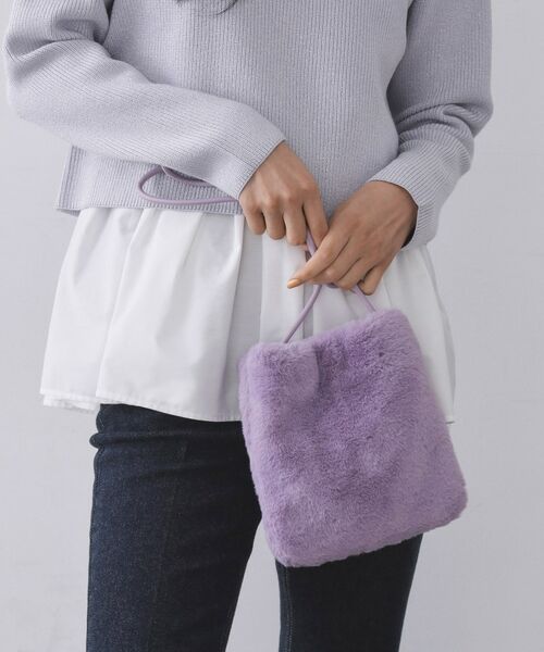 OPAQUE.CLIP / オペーク ドット クリップ ショルダーバッグ | 【11色展開】フェイクファースクエアミニポシェット | 詳細17