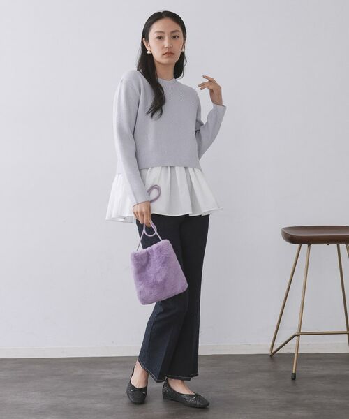 OPAQUE.CLIP / オペーク ドット クリップ ショルダーバッグ | 【11色展開】フェイクファースクエアミニポシェット | 詳細18