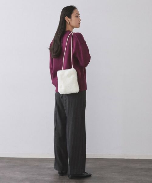 OPAQUE.CLIP / オペーク ドット クリップ ショルダーバッグ | 【11色展開】フェイクファースクエアミニポシェット | 詳細2