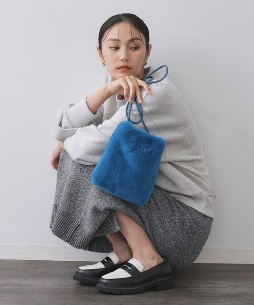 OPAQUE.CLIP / オペーク ドット クリップ ショルダーバッグ | 【11色展開】フェイクファースクエアミニポシェット | 詳細20