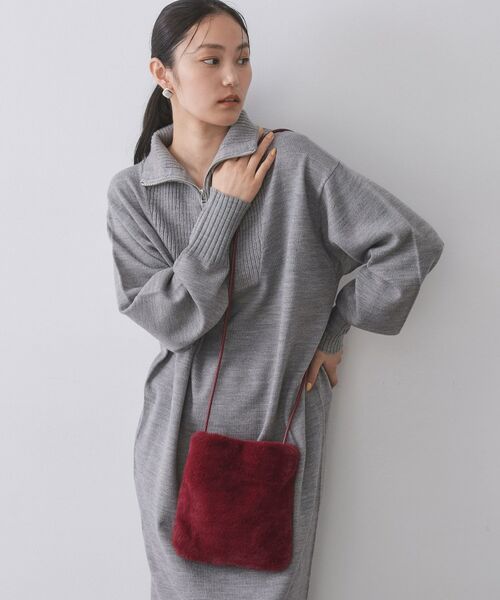 OPAQUE.CLIP / オペーク ドット クリップ ショルダーバッグ | 【11色展開】フェイクファースクエアミニポシェット | 詳細21