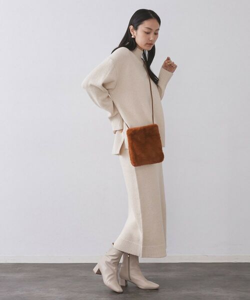 OPAQUE.CLIP / オペーク ドット クリップ ショルダーバッグ | 【11色展開】フェイクファースクエアミニポシェット | 詳細8