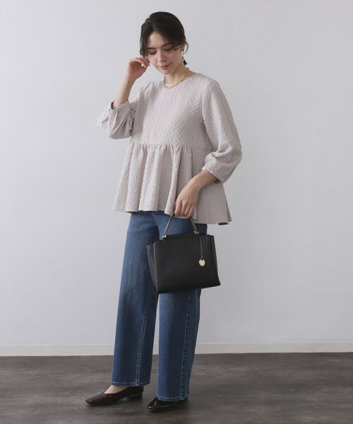 OPAQUE.CLIP / オペーク ドット クリップ トートバッグ | 《BAILA掲載》3層仕様バイカラー合皮ミドルトートバッグ【軽量／2WAY】 | 詳細3