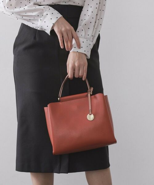 OPAQUE.CLIP / オペーク ドット クリップ トートバッグ | 《BAILA掲載》3層仕様バイカラー合皮ミドルトートバッグ【軽量／2WAY】 | 詳細6