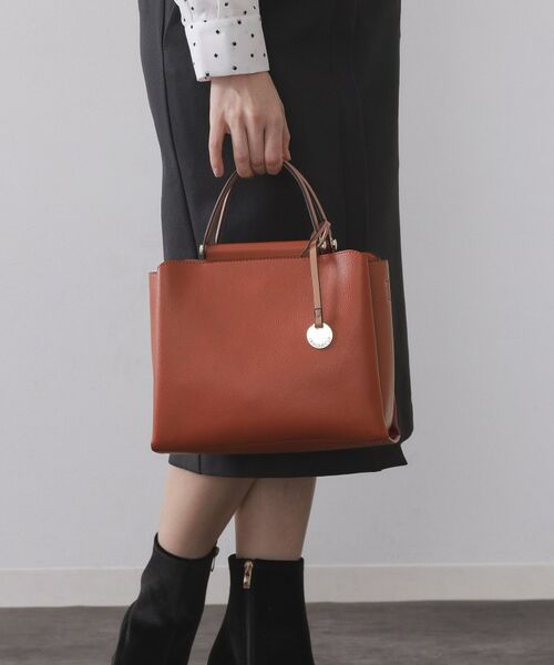 OPAQUE.CLIP / オペーク ドット クリップ トートバッグ | 《BAILA掲載》3層仕様バイカラー合皮ミドルトートバッグ【軽量／2WAY】 | 詳細7