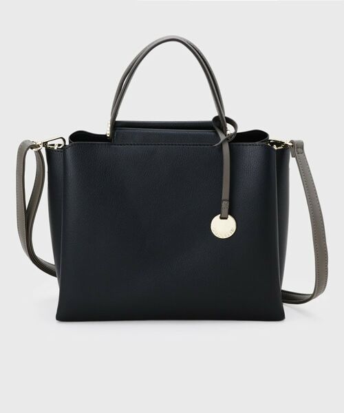 OPAQUE.CLIP / オペーク ドット クリップ トートバッグ | 《BAILA掲載》3層仕様バイカラー合皮ミドルトートバッグ【軽量／2WAY】 | 詳細9