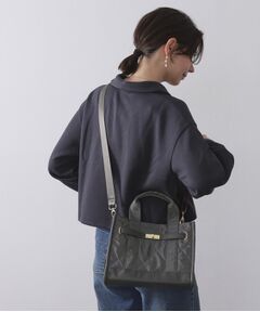 OPAQUE.CLIP / オペーク ドット クリップ ショルダーバッグ | 【2WAY】ダイヤキルティングスクエアミドルショルダーバッグ