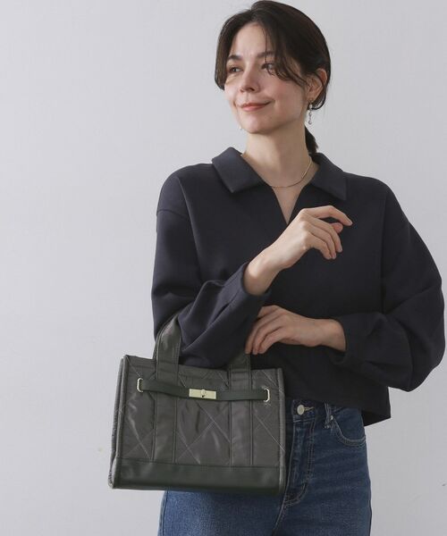 OPAQUE.CLIP / オペーク ドット クリップ ショルダーバッグ | 【2WAY】ダイヤキルティングスクエアミドルショルダーバッグ | 詳細3