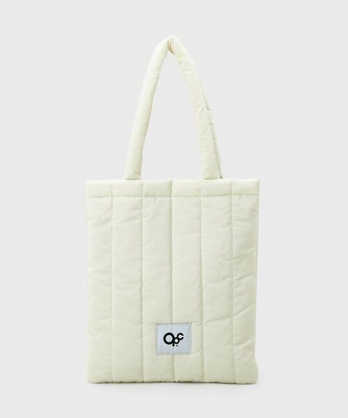 OPAQUE.CLIP / オペーク ドット クリップ トートバッグ | 【軽量／カラビナチャーム付き／A4サイズ対応】ストライプキルトパフィートートバッグ | 詳細9