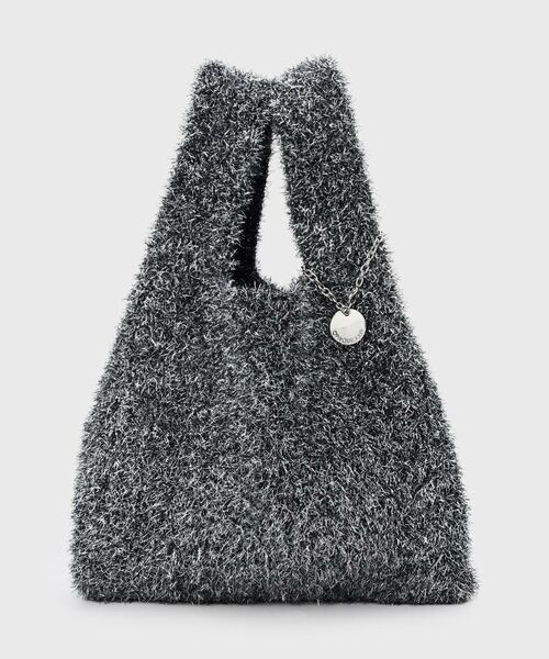 OPAQUE.CLIP / オペーク ドット クリップ トートバッグ | メタルチャーム付きラメニットバッグ | 詳細10