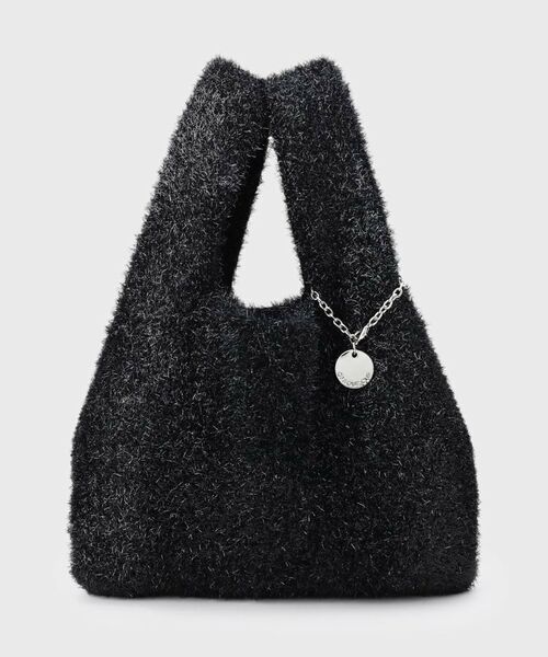 OPAQUE.CLIP / オペーク ドット クリップ トートバッグ | メタルチャーム付きラメニットバッグ | 詳細9